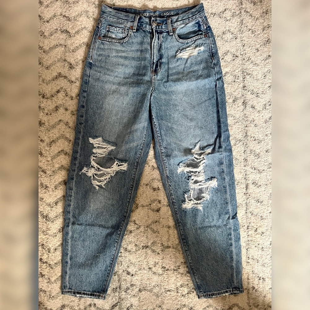 American Eagle Relaxed Mom jeans high rise size 2 regular in EUC